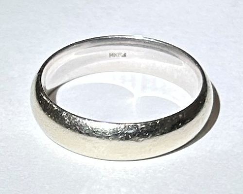 Frederick Goldman 14K White Gold Comfort Fit Men’s Wedding Band Ring Size 10.5