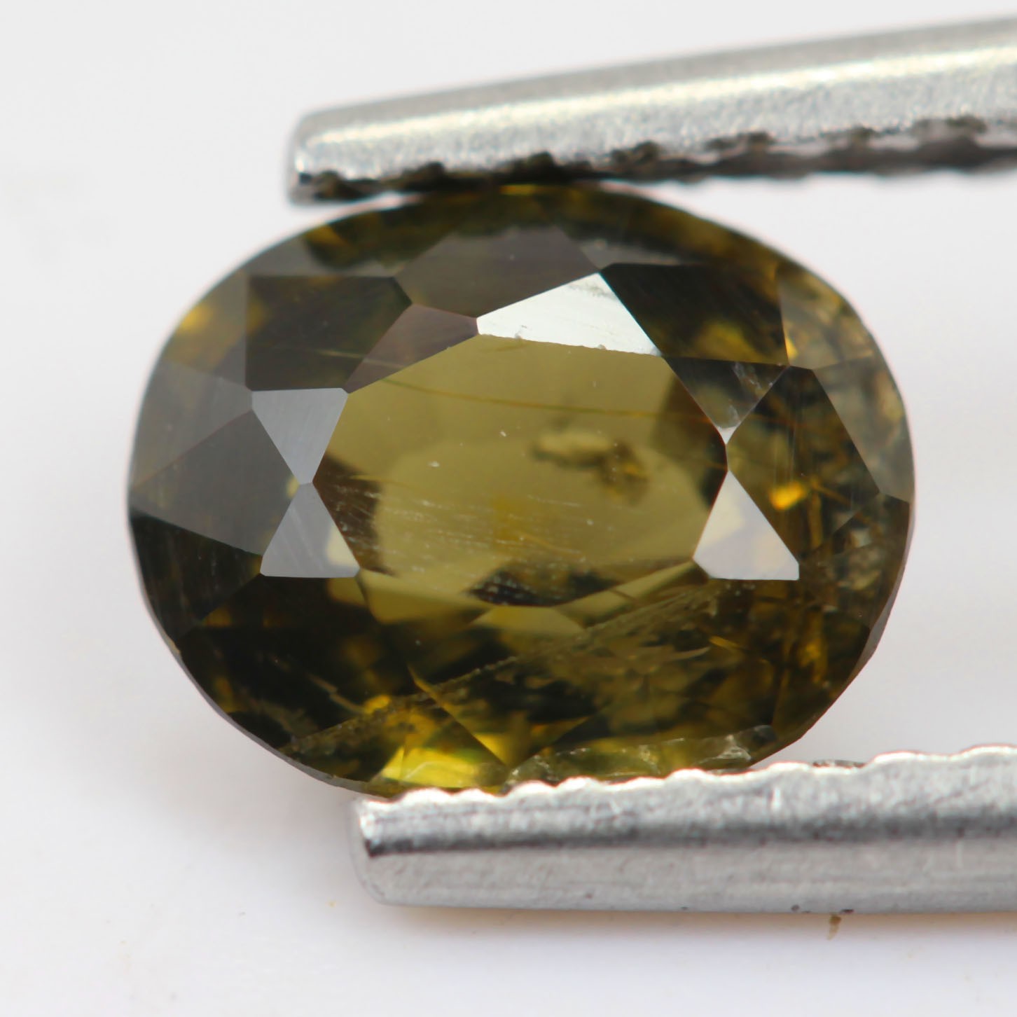 1.25 Cts Oval Shape Natural Zircon Yellowish Green Loose Gemstone From SriLanka