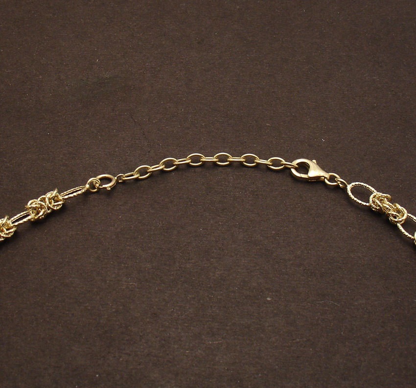 Oval Cable Chain 4 Bracelet Necklace Extender Lock Clasp Real 14K Yellow Gold