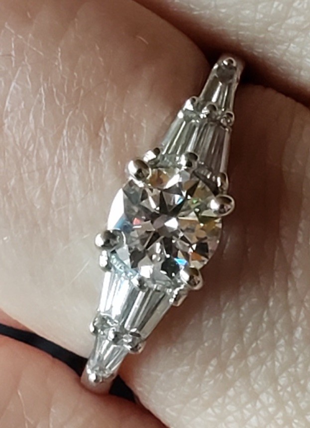Lot 5 Natural Matching Tapered Baguette Diamonds .40 TCW-Brilliant Earth Premium