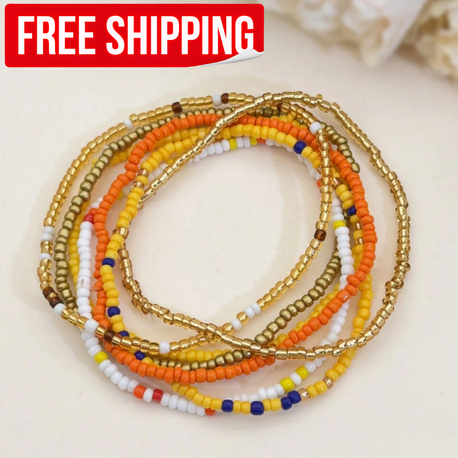 Boho Handmade Beaded Anklet Bracelet Adjustable Beach Summer Anklet for Women US