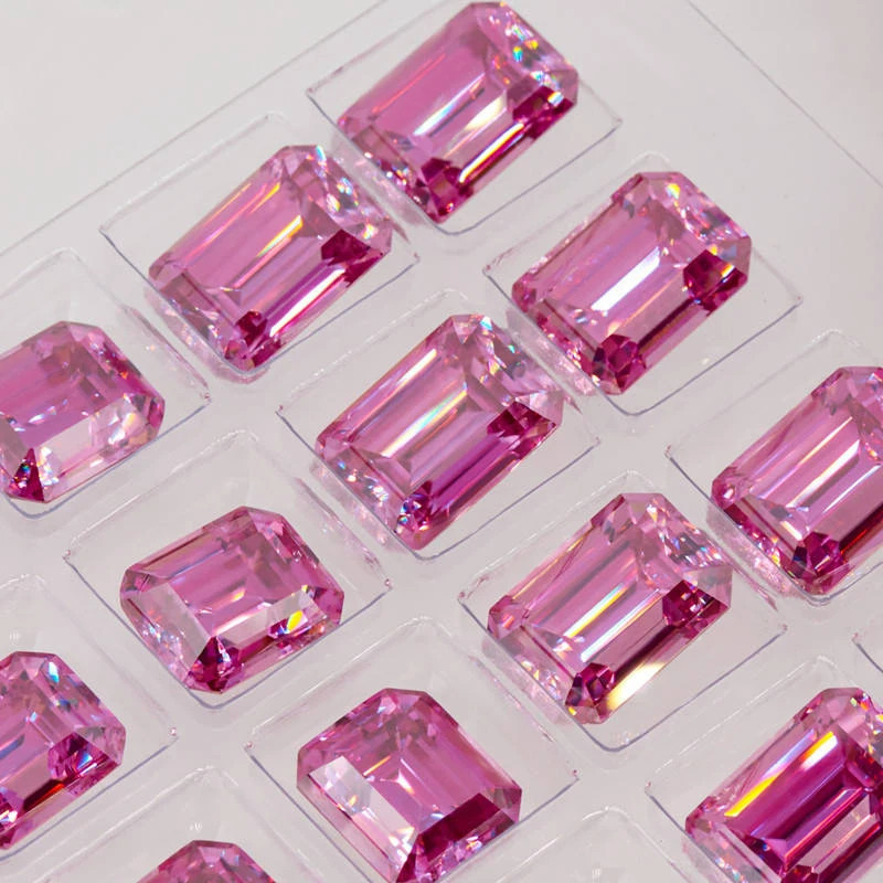 0.5-10CT Multi-color Emerald Cut Moissanite Loose Stone Gemstone for DIY Jewelry