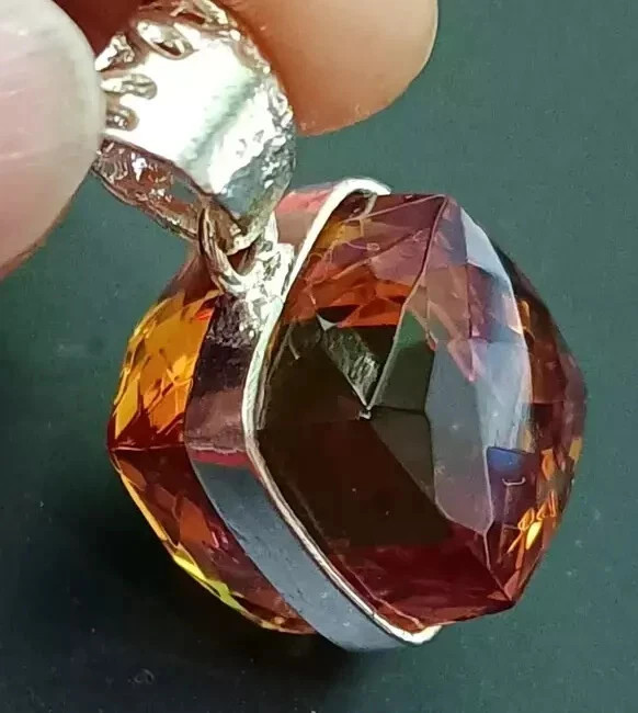 AAA Natural Alexandrite Color Change Gemstone 50.40 Ct+ 925 Solid Silver Pendant