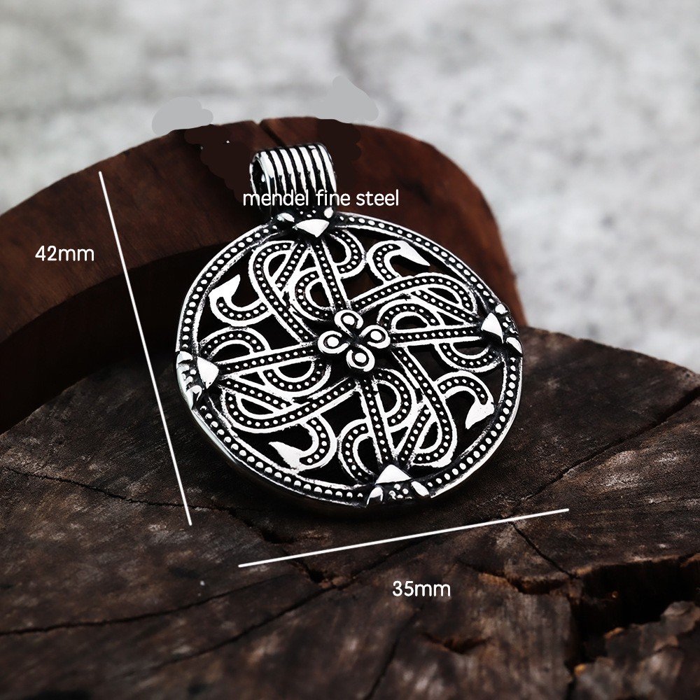 MENDEL Womens Norse Viking Protection Symbol Pendant Necklace Jewelry For Women