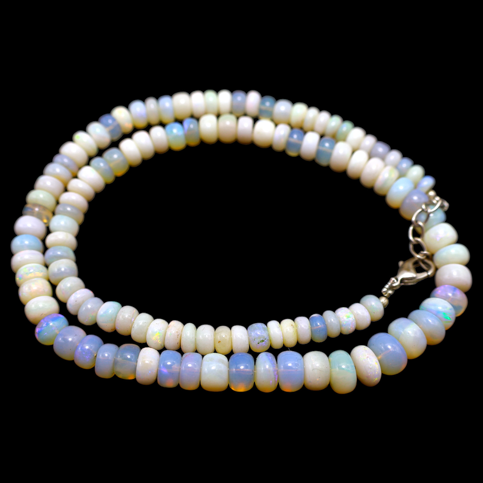 Smooth Fire Opal Beaded Not Applicable Rondelle Ethnic Unique Necklace Jewelry