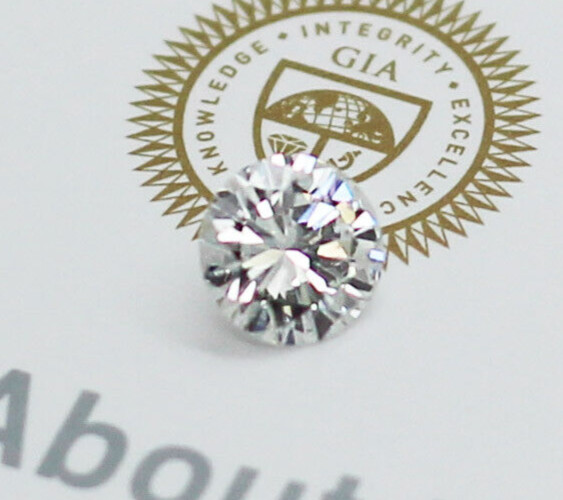 GIA Certified 0.53ct G/I1 Laser Inscribed Round Brilliant Cut Loose Diamond