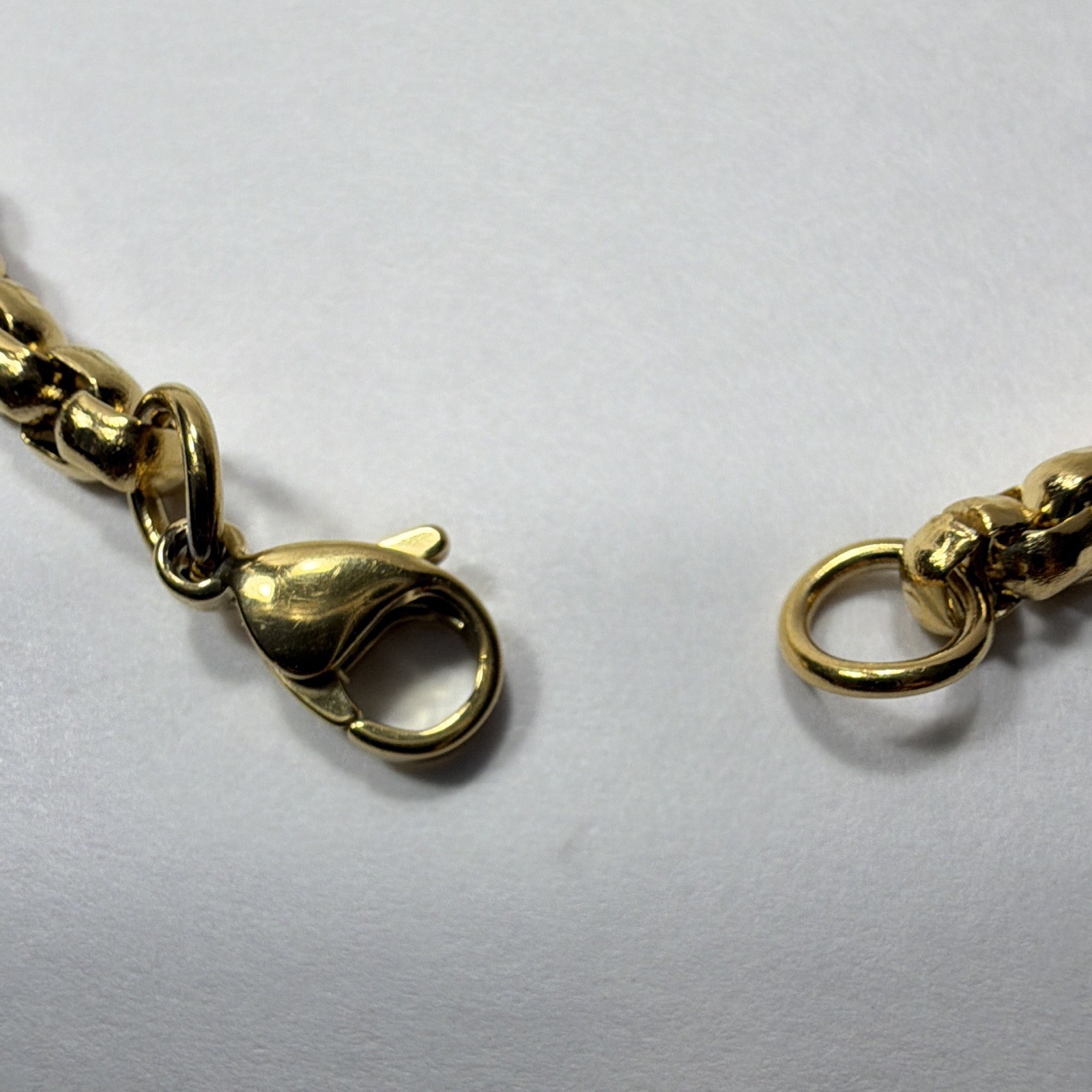 7″ Gold Tone Stainless Steel Box Chain Bracelet 3mm Men Women Unisex Jewelry