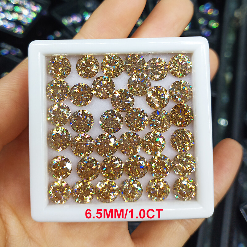 0.1-13ct D Color VVS1 Loose Moissanite Stone Round Cut for Ring Premium Quality