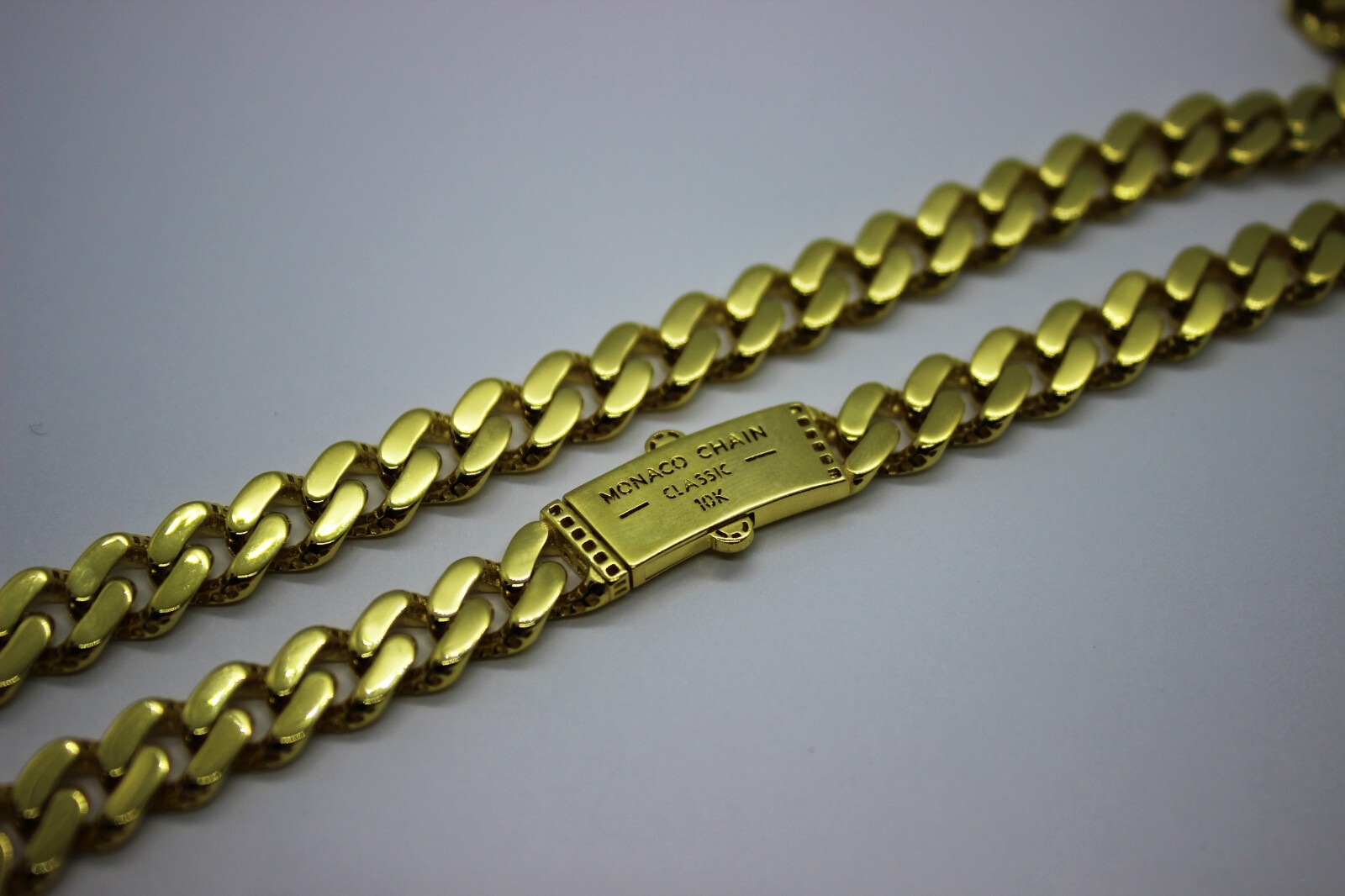 10K Yellow Gold Miami Cuban Monaco Chain 7.5 – 9mm Necklace 16″ – 30″ Hollow