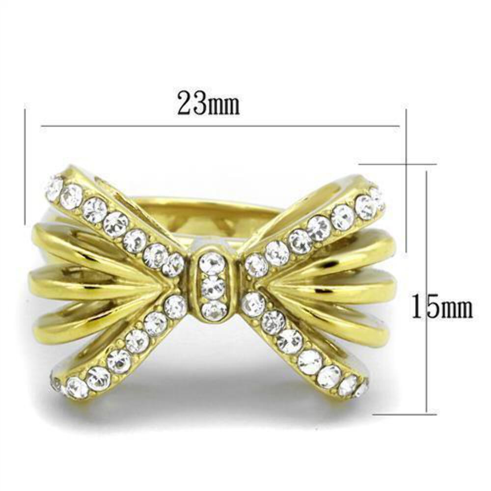 Gold Womens Ring Anillo Para Mujer y Ninos Unisex Kids 316L Stainless Steel Ring