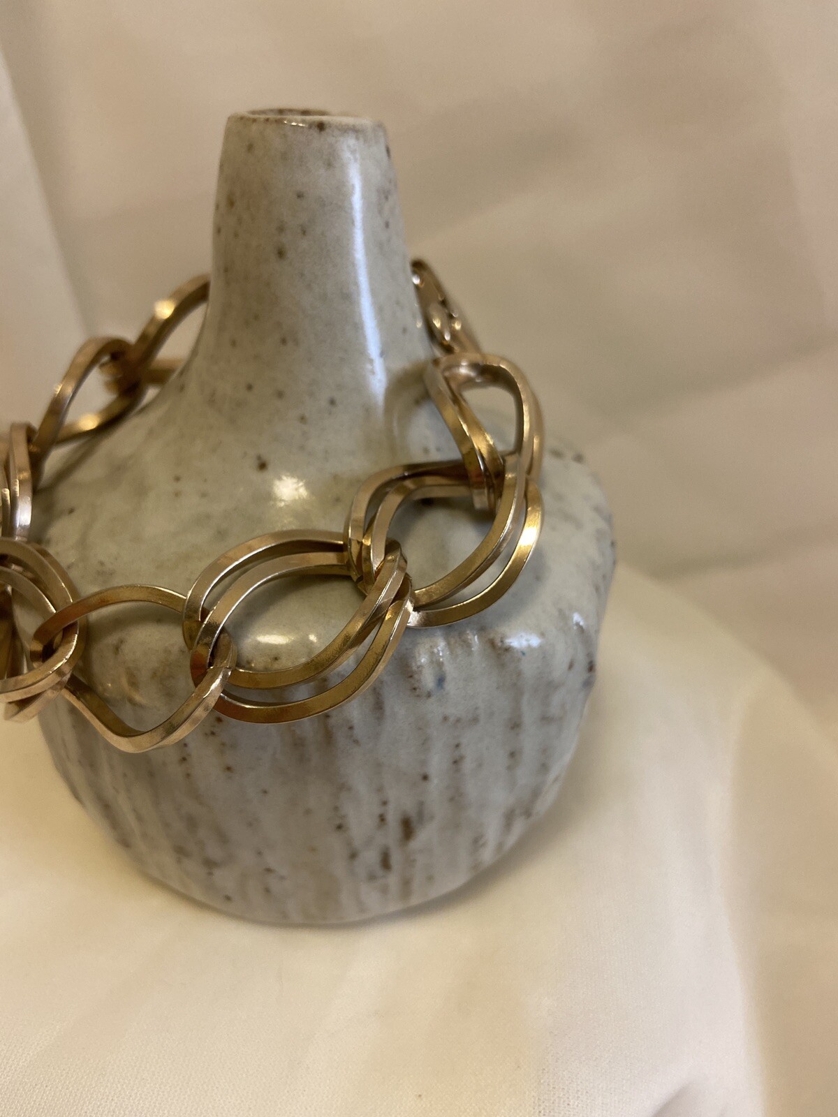 Vintage Bartek Bracelet – Large Double Curb Link Beautiful Gold Tone Bracelet!