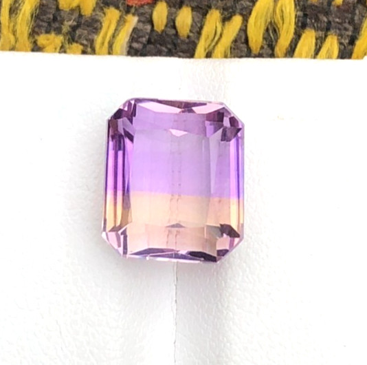 9 Carat Natural Bi Color Faceted Ametrine Cut Stone Loose Gemstone