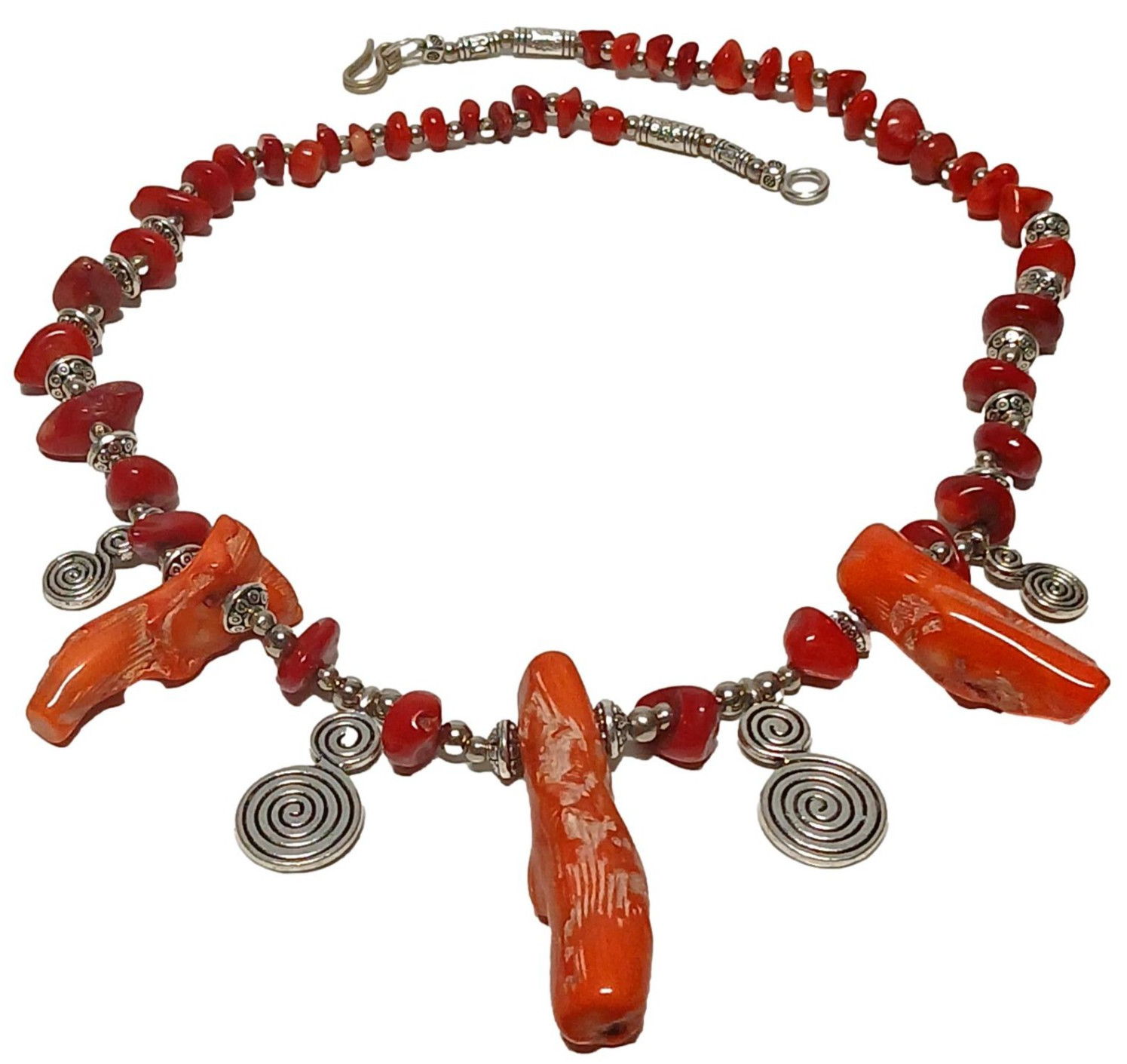 Handmade Moroccan African Berber Coral Beaded Artisan Ethnic Jewelry
