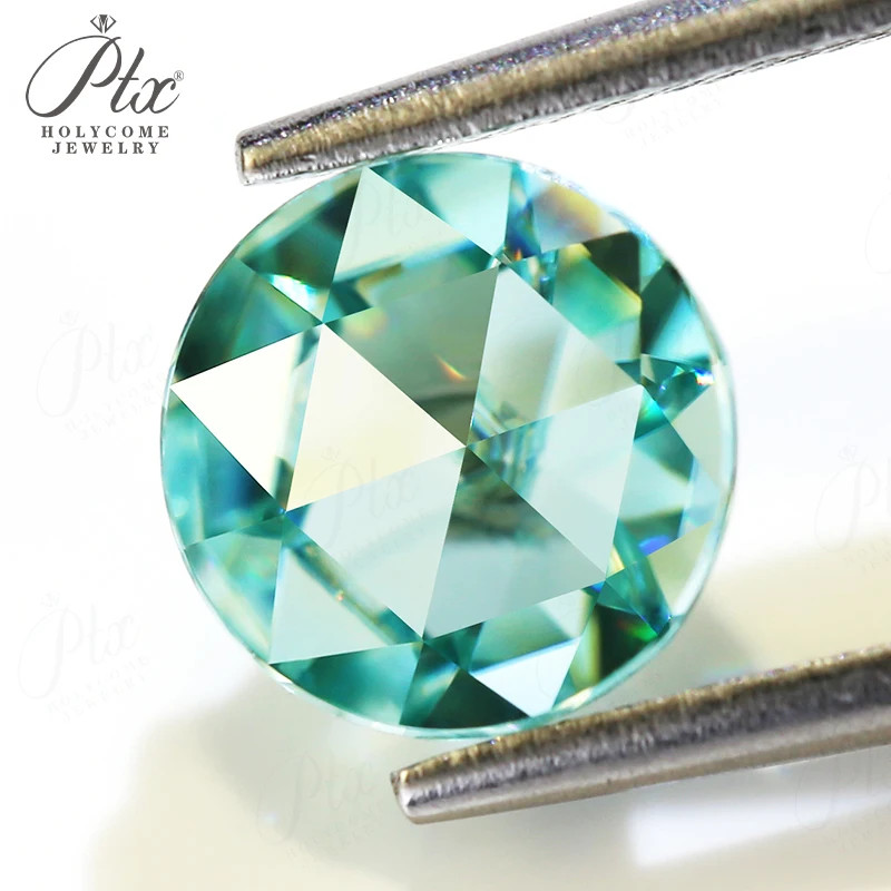 Natural Color Flat Bottom Rose Cut Moissanite Faceted Loose Stones for Jewelry