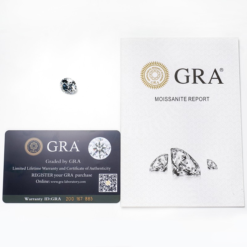 Full Size Moissanite Stone Multicolor 3-14mm Round Cut GRA VVS1 for Jewelry DIY