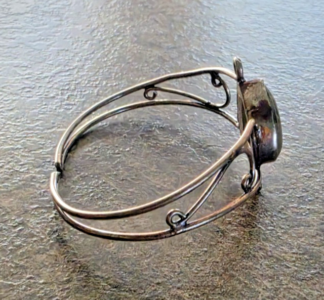 Fire Labradorite Handmade Bangle Ethnic Y2K Hippie Festival BOHO
