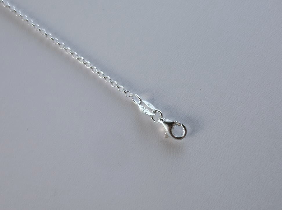 Sterling Silver 1.5mm Rolo Chain. Pure .925 Italian. 14,16,18,20,22,24,30 Inches