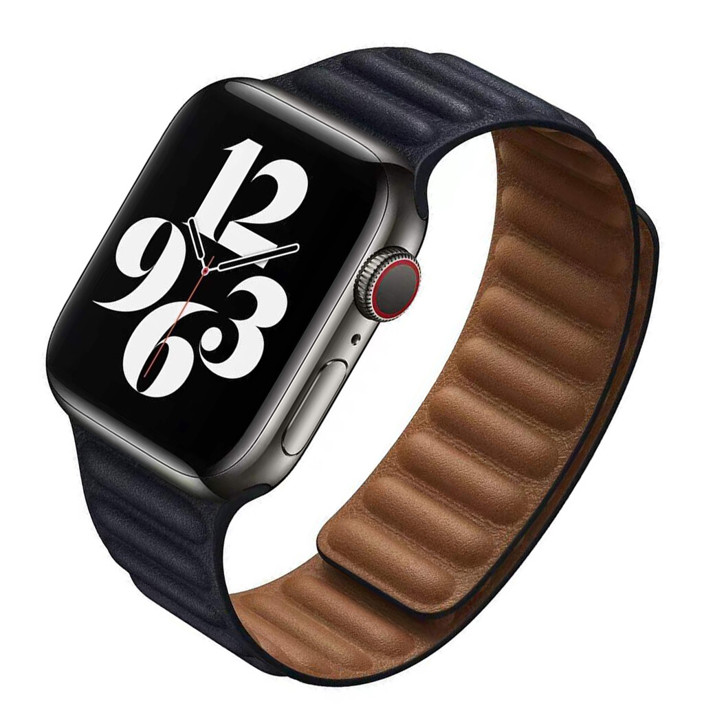 HOT For Apple Watch Leather Link Magnetic Unisex Band 45/49mm Ultra Series 8 7 6