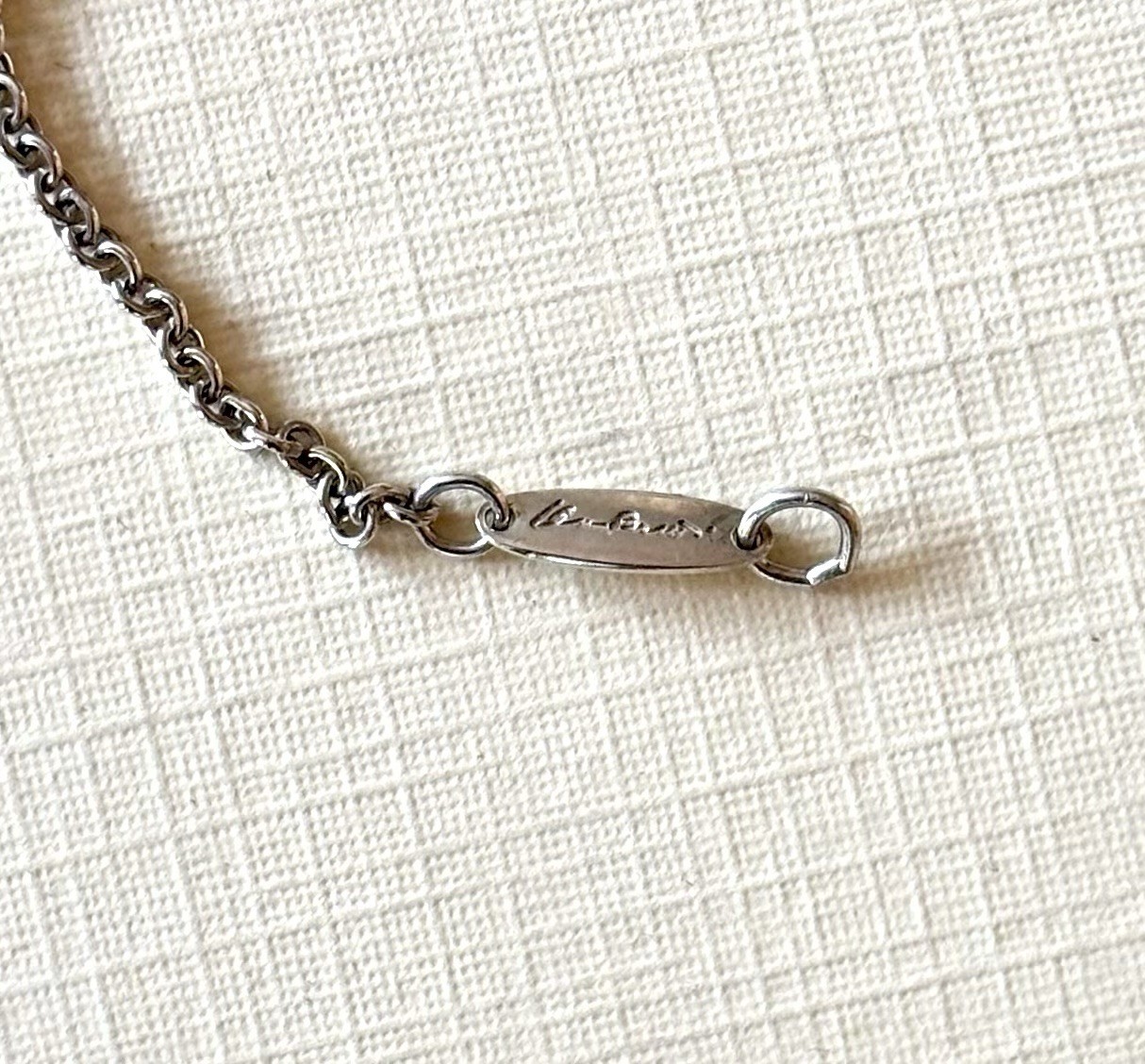 Tiffany & Co. Elsa Peretti 5 Teardrop Necklace 16″ Sterling Silver 925