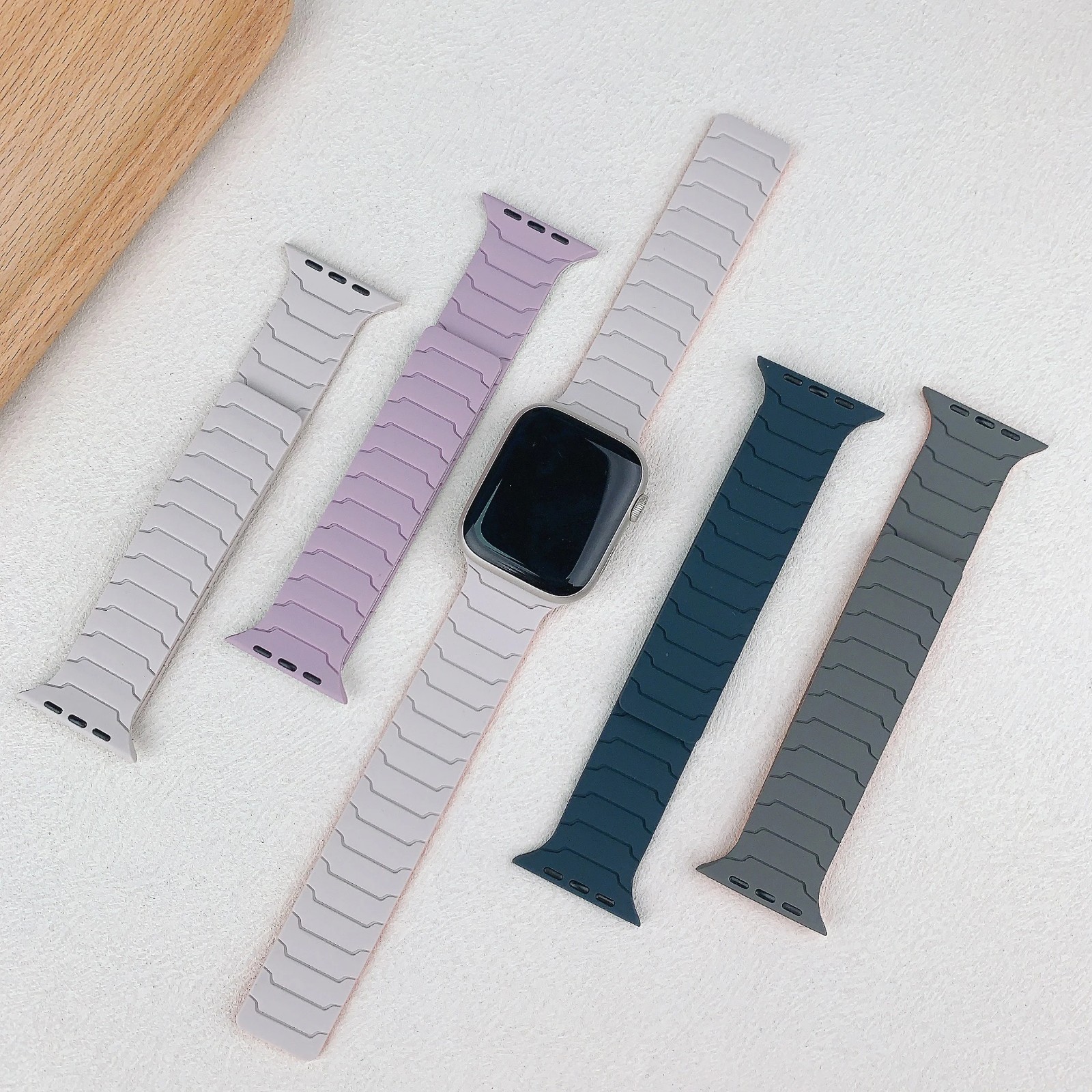 Magnetic Strap For iWatch Ultra 2 Series 10 9 8 7 SE 6 5 Silicone iWatch Band