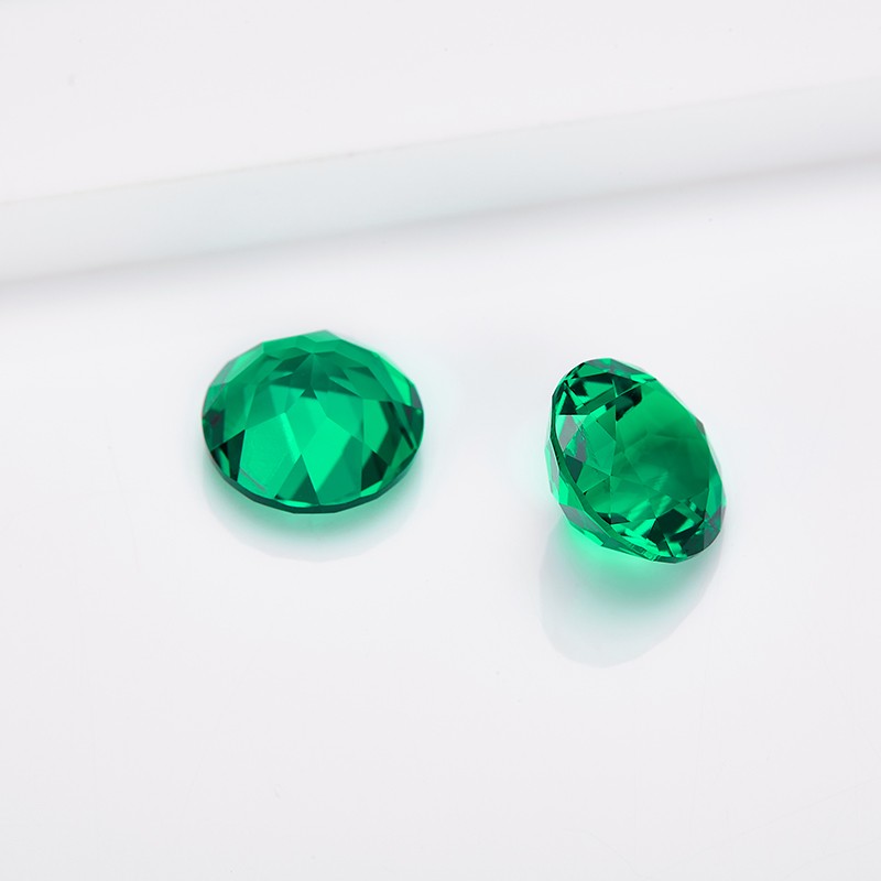 Lab Grown Columbia Emerald 0.5-10ct Round Cut VVS1 for Jewelry Making AGL