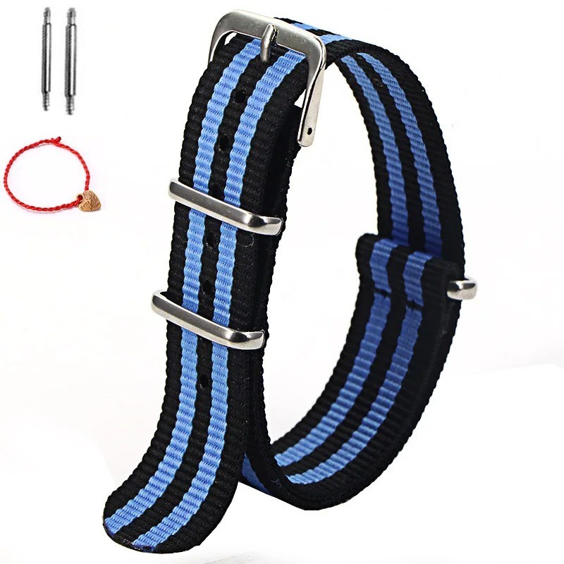 1pcs Nylon Strap 16mm 18mm 20mm 22mm Nylon Watch Band Replacement Watch Strap