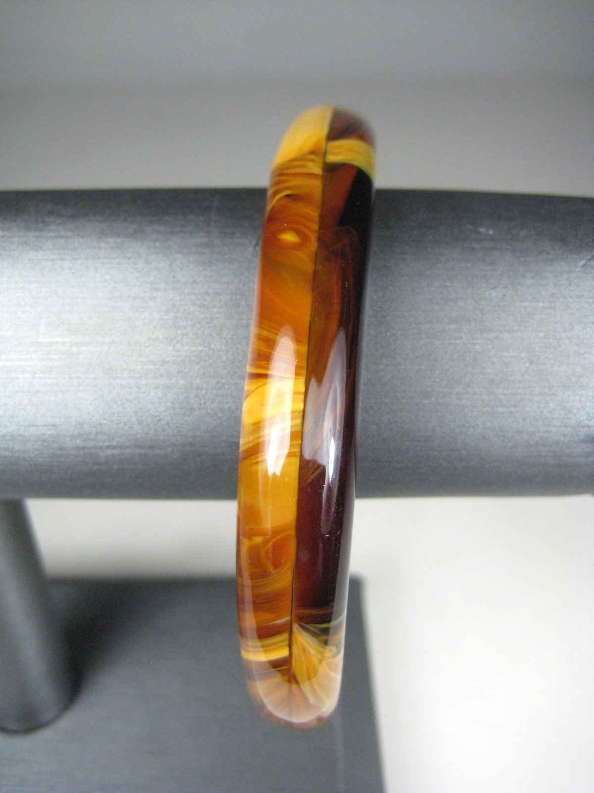 Agate Brown Stone Bracelet 10 5/8 In Jewelry Bangle Statement Multi Pieces