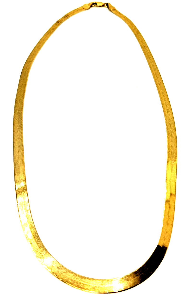 14k gold herringbone 20 inch 5 mm necklace