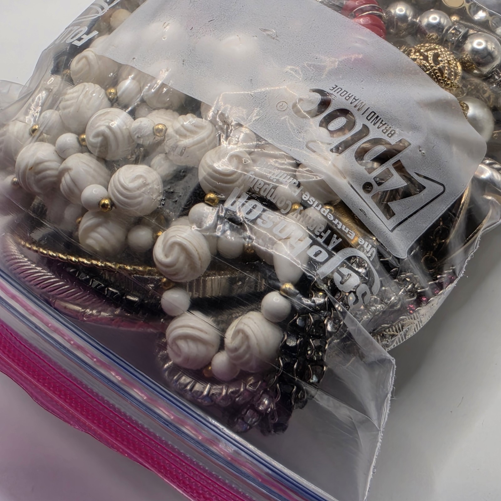 Bag Old Unsearched Jewelry Lot Vintage Estate Find Junk Drawer Aprox 4lbs