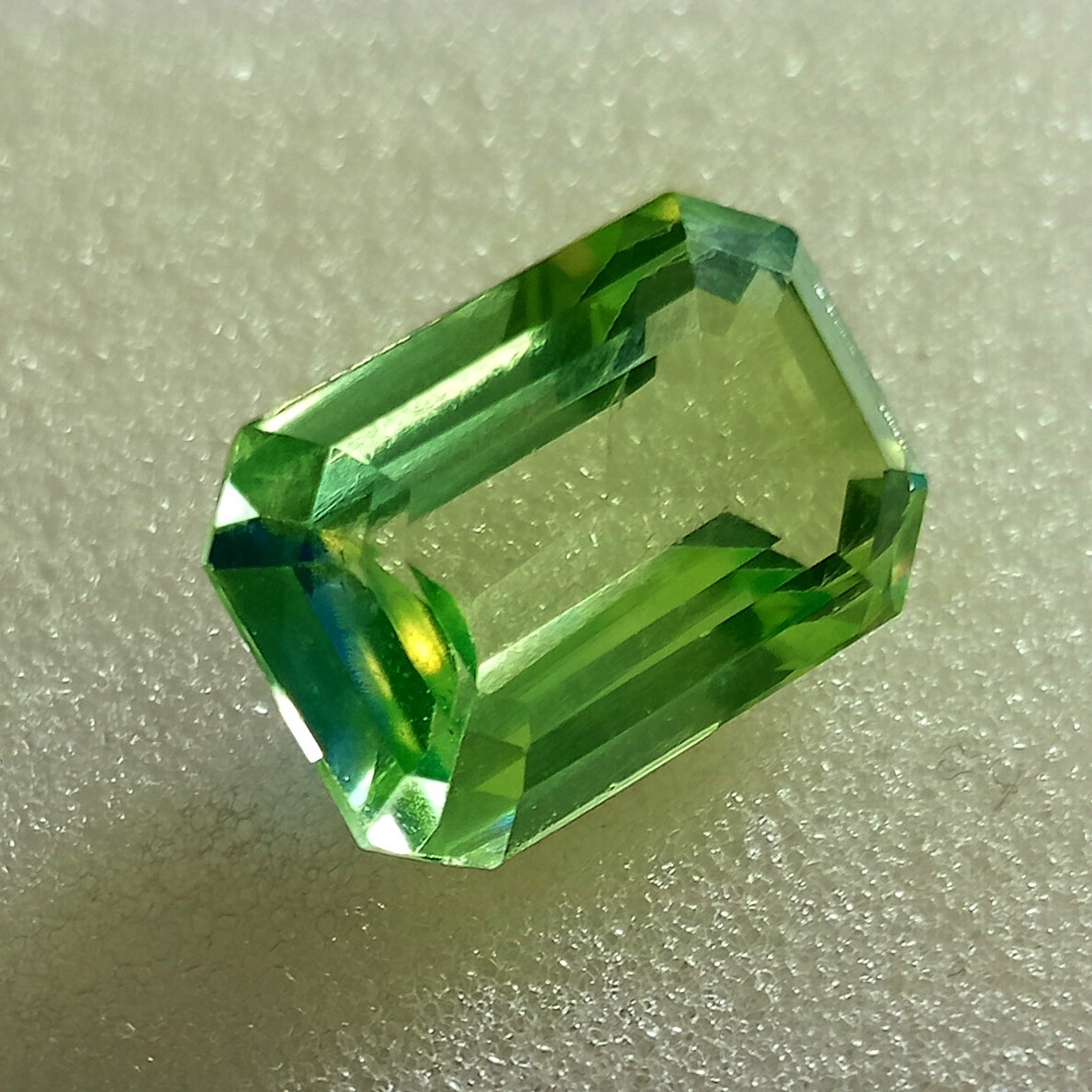 Excellent1 2.10Ct Emerald Cut Natural Pitambri Sapphire Certified Loose Gemstone
