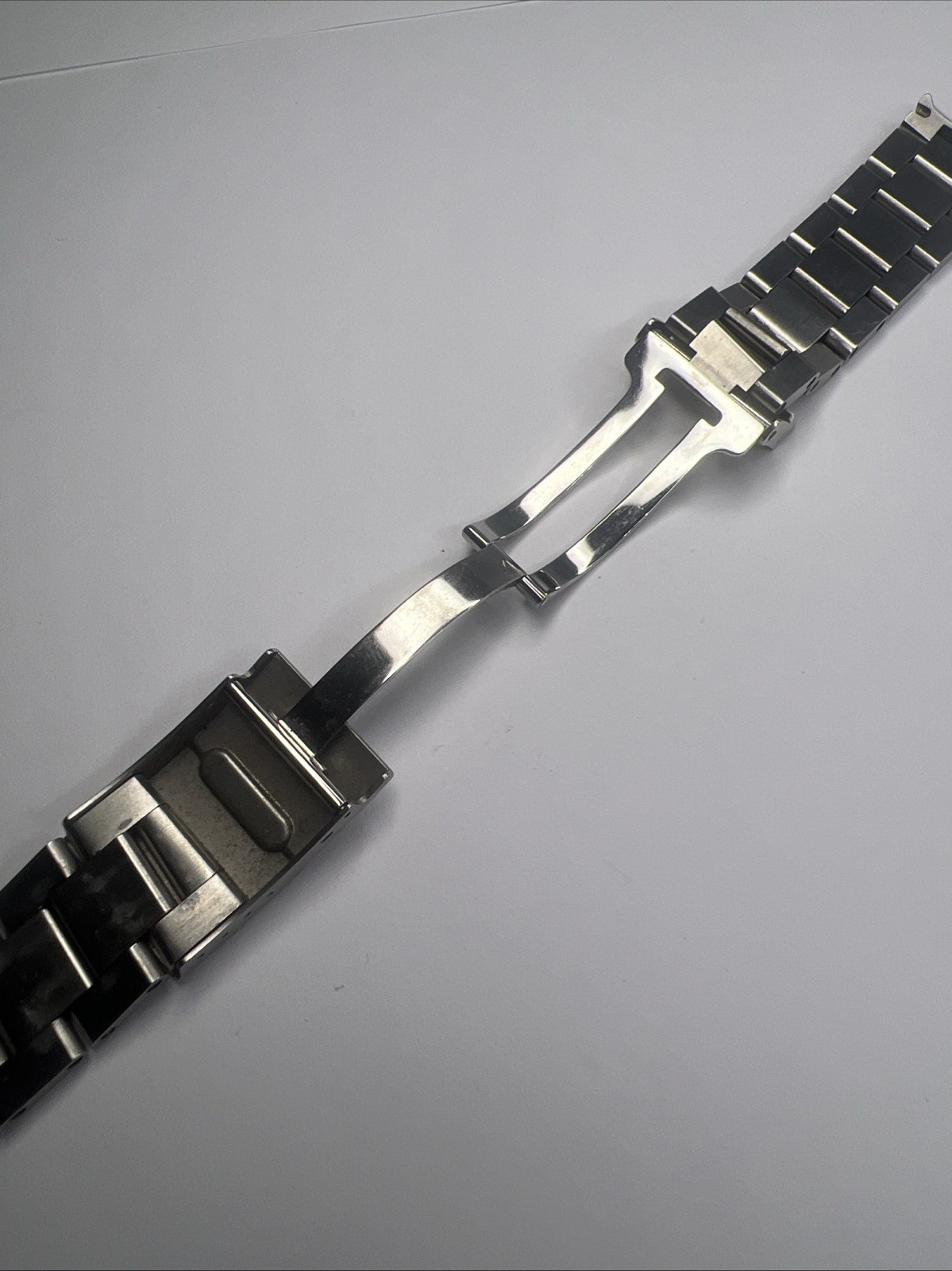 Authentic 22mm Breitling Brushed Satin Steel 162A Bracelet 20mm Deployant Clasp