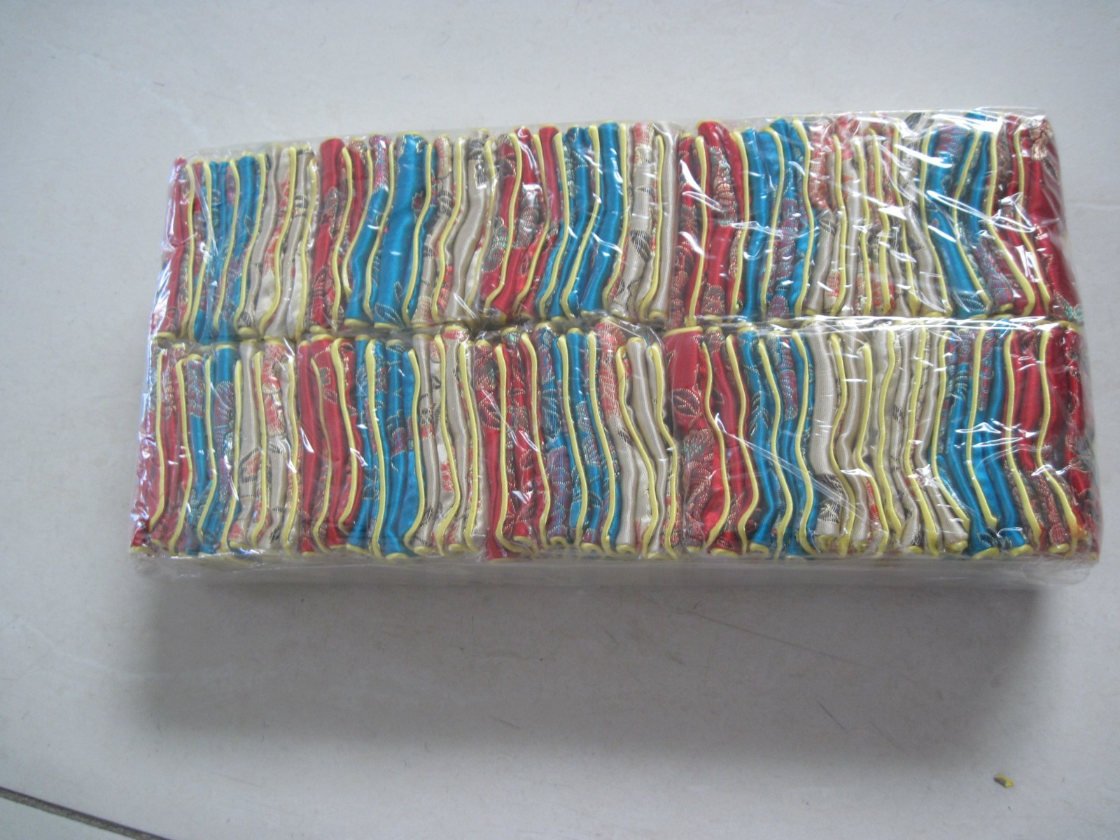 120 X Fancy Silk Chinese Jewelry Purse Pouches Zipper Bag 3 COLORS 3″X2.5″