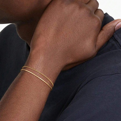 Popular jewelry stainless steel bracelet personality cold trendy Cuban chain