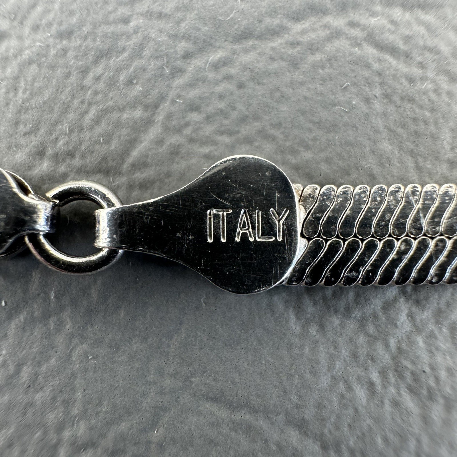 Vintage Sterling Silver Necklace 925 Italy Snake Chain IBB 17g 18″