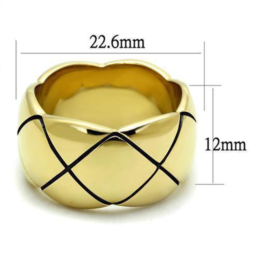 Gold Womens Ring Anillo Para Mujer 316L Stainless Steel Ring 316L Stainless Stee