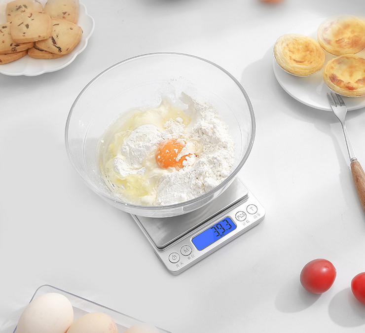 2000g x 0.1g Precision Digital Gram Jewelry Scale LCD Display Multifunctional