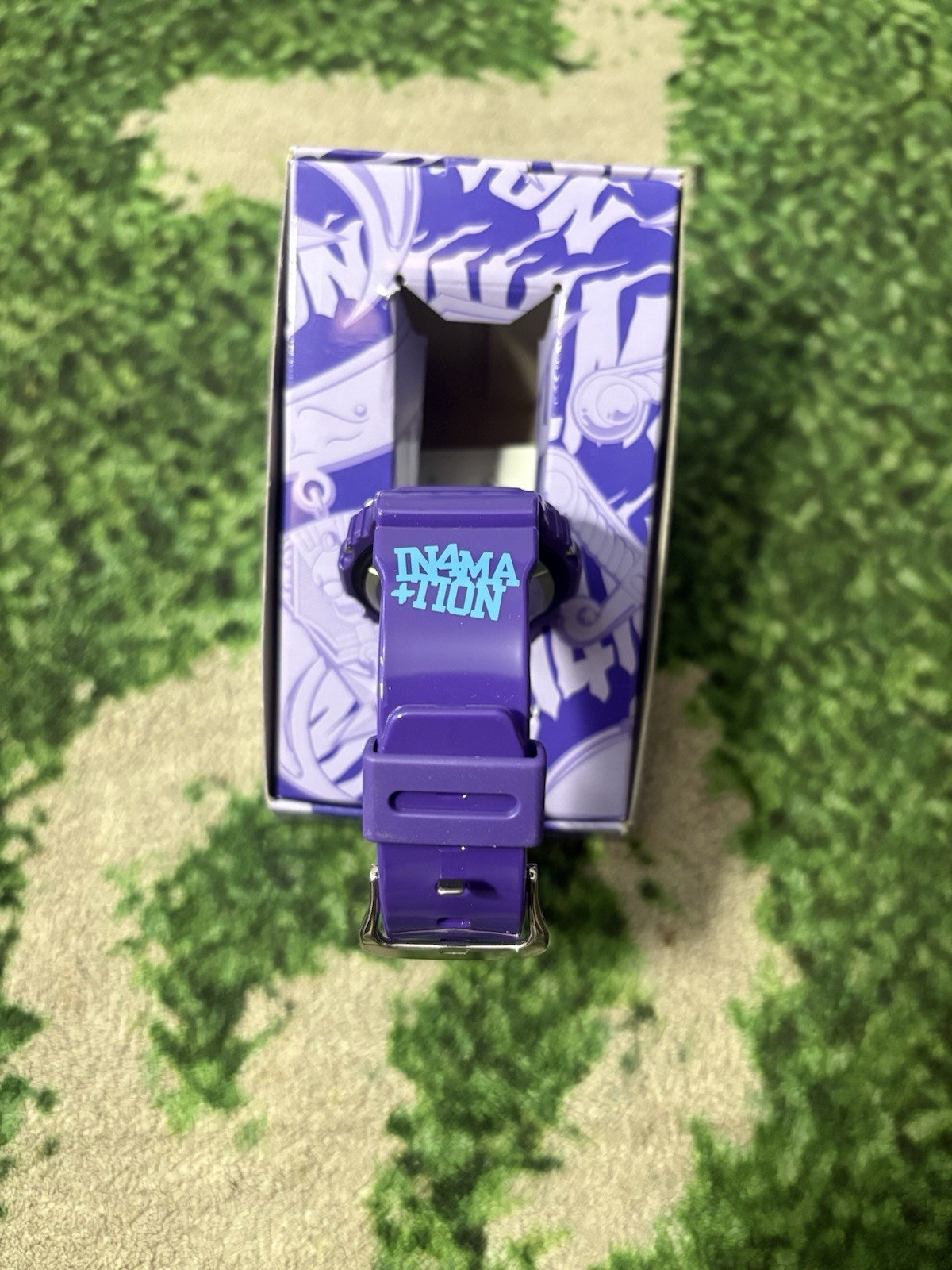 Casio G-SHOCK IN4MATION Digital Purple Resin Sport Watch w/ Original Box