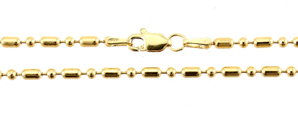 1/20 14K Gold Filled Fancy Ball Chain 24-inch Long