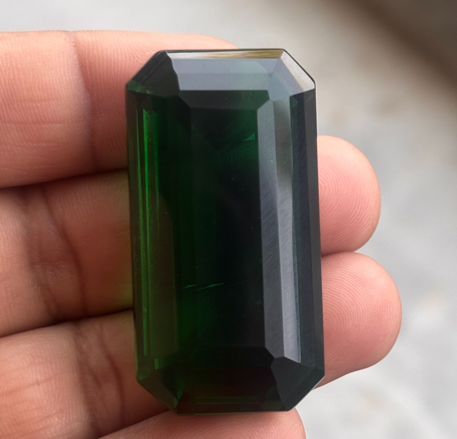 Natural 150 Cts Colombian Rich Green Emerald Shape Loose Certified Gemstone