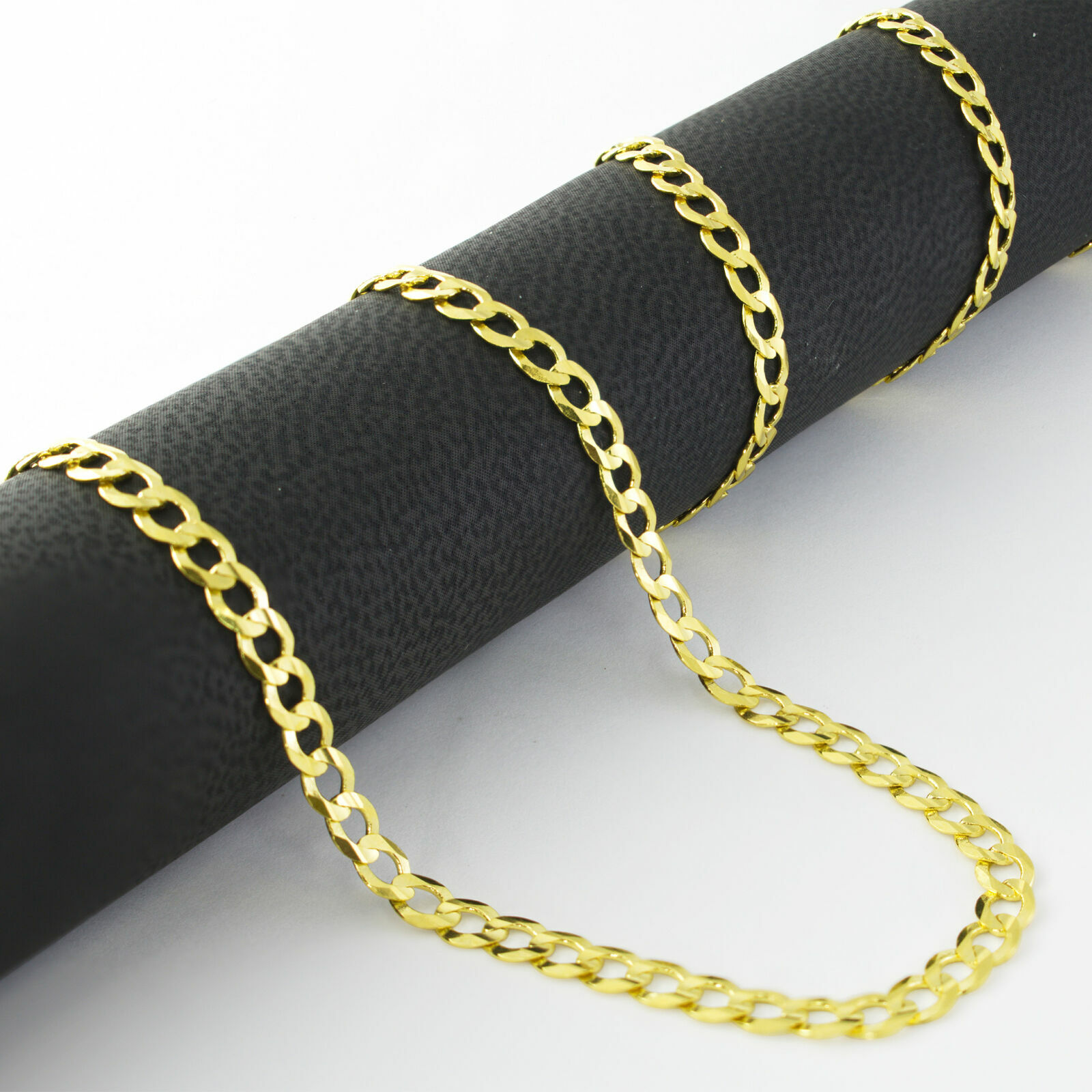 BUY 1 GET 1 FREE 18K Gold Filled 16″-32″ 5mm Cuban Curb Link Chain Necklace E70G