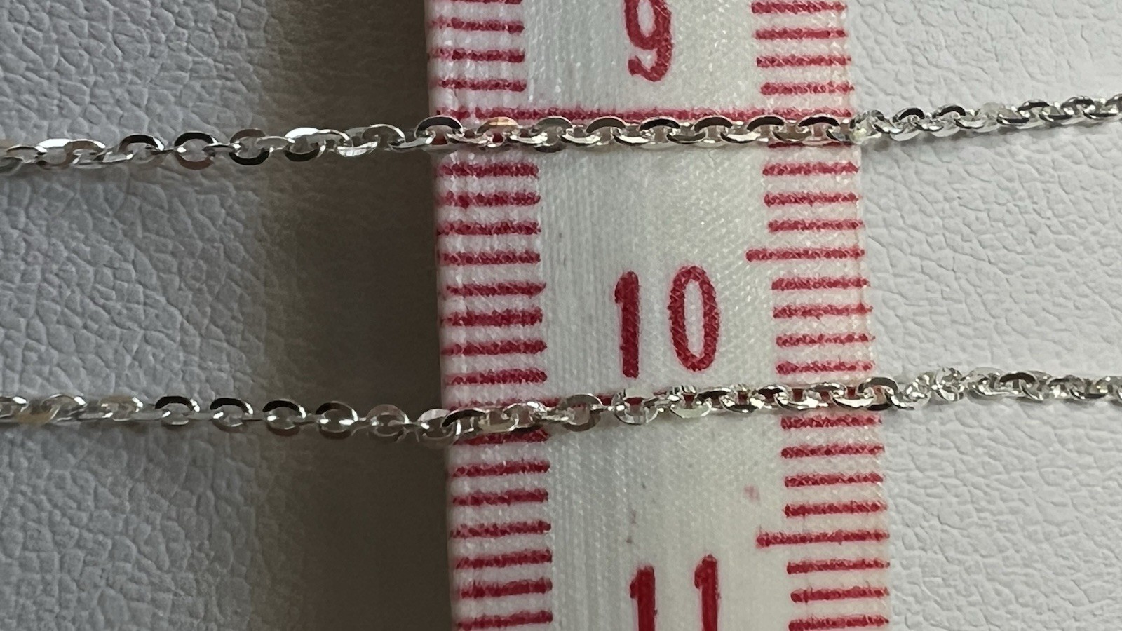 925 Sterling Silver Italy Cable Chain Necklace Spring Ring Clasp