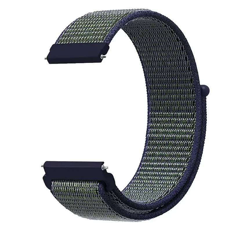 20mm 22mm Woven Nylon Sport Loop Watch Band Strap W/ Quick Release Spring Pins