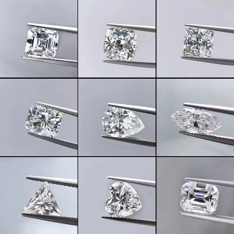 Wholesale 0.3-10ct D Color Excellent Multiple Shapes Cut Loose Moissanite GRA