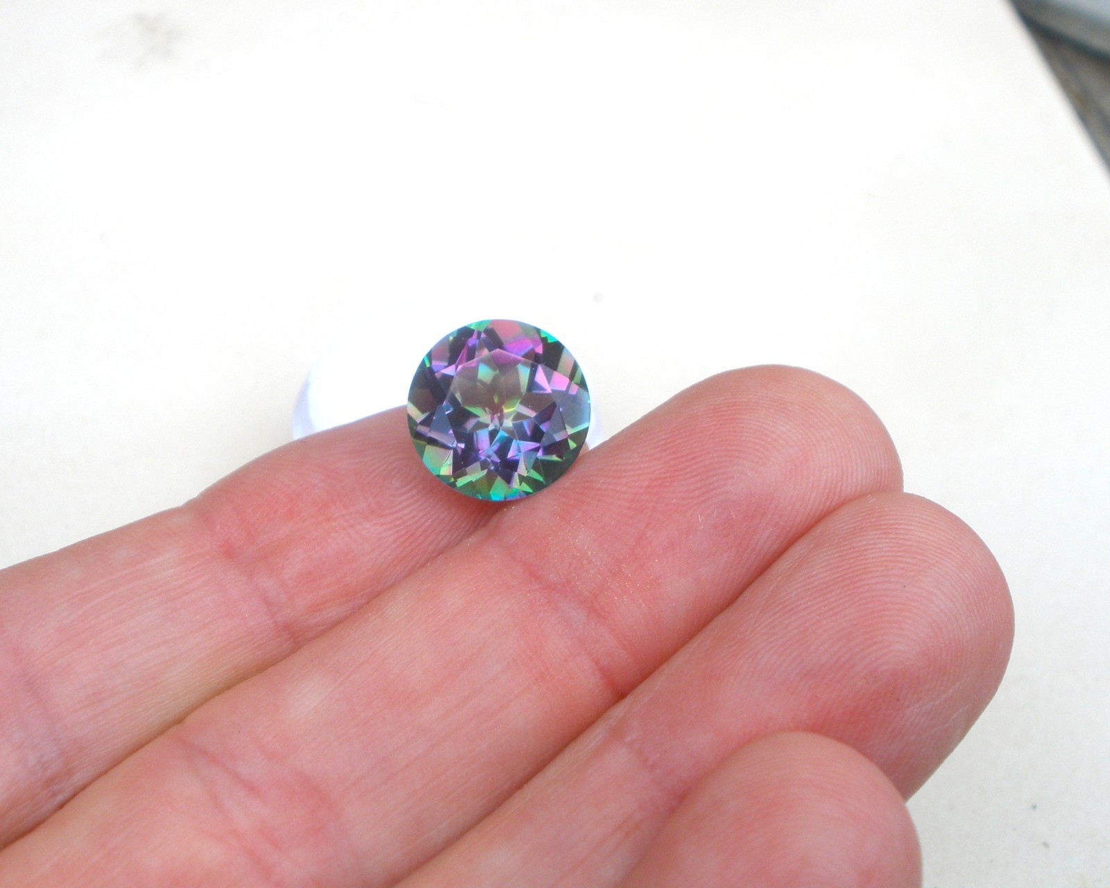 13mm Rainbow Mystic Quartz Round Gem