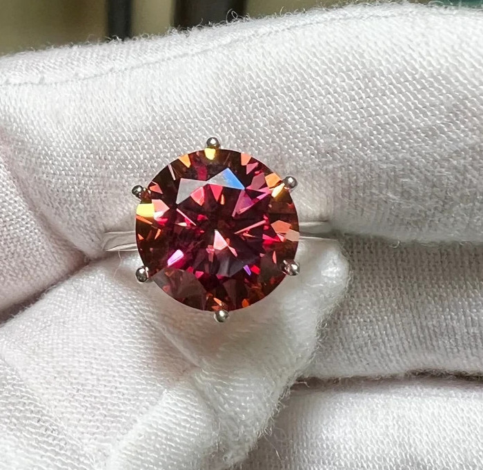6 Ct Certified Pink Diamond Solitaire Ring- FREE Resize and Free Studs Offer