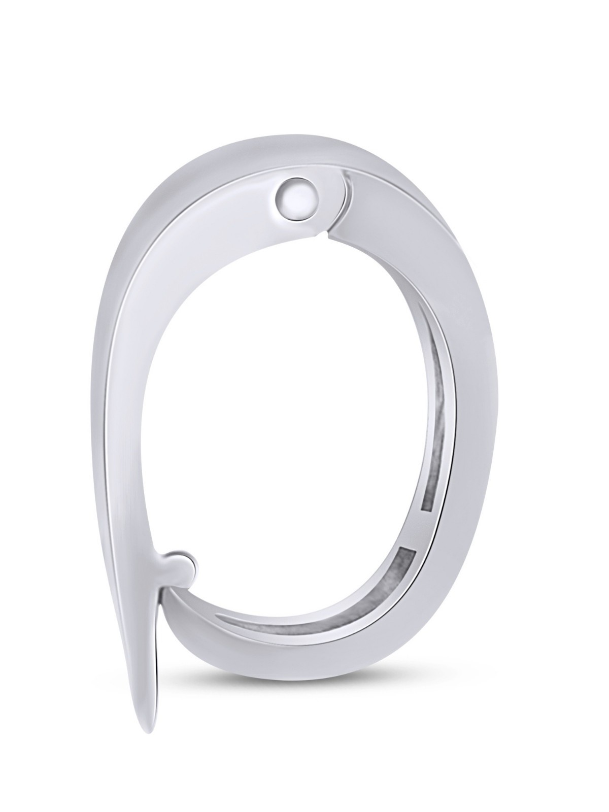 Pendant Enhancer Bail Slide For Pearls, Omega In 925 Sterling Silver