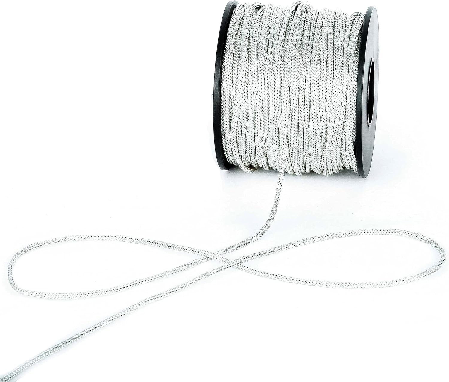 Versatile 2mm Braided Nylon Satin Cord, 50 Yards for Jewelry and Home Decor