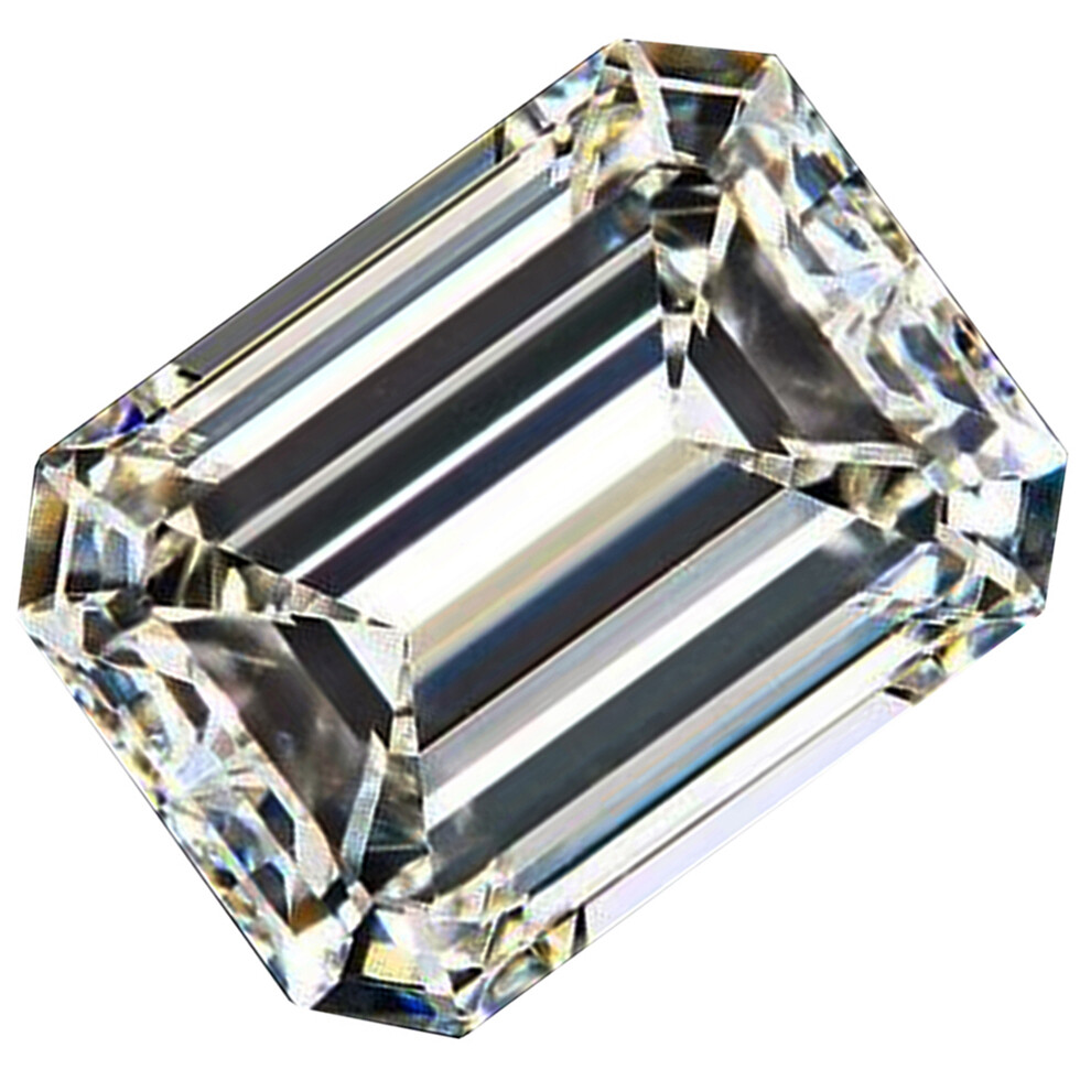 CUBIC ZIRCONIA EMERALD-STEP SHAPE SUPER TOP QUALITY LOOSE CZ CLEAR U.S SHIPPER 1