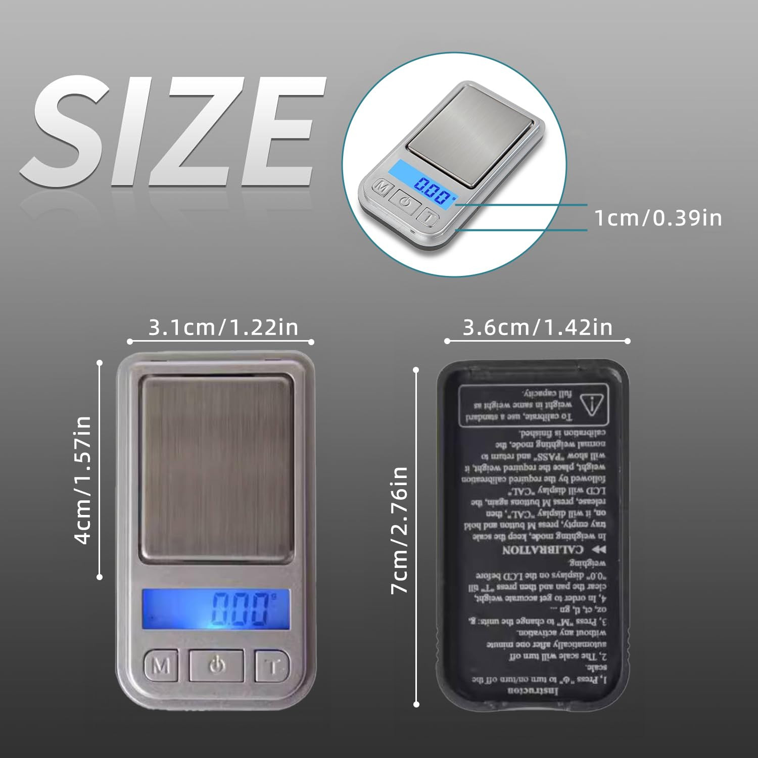 MEIYA Digital Pocket Gram Scale 200G X 0.01G, Mini Digital Grams Scale
