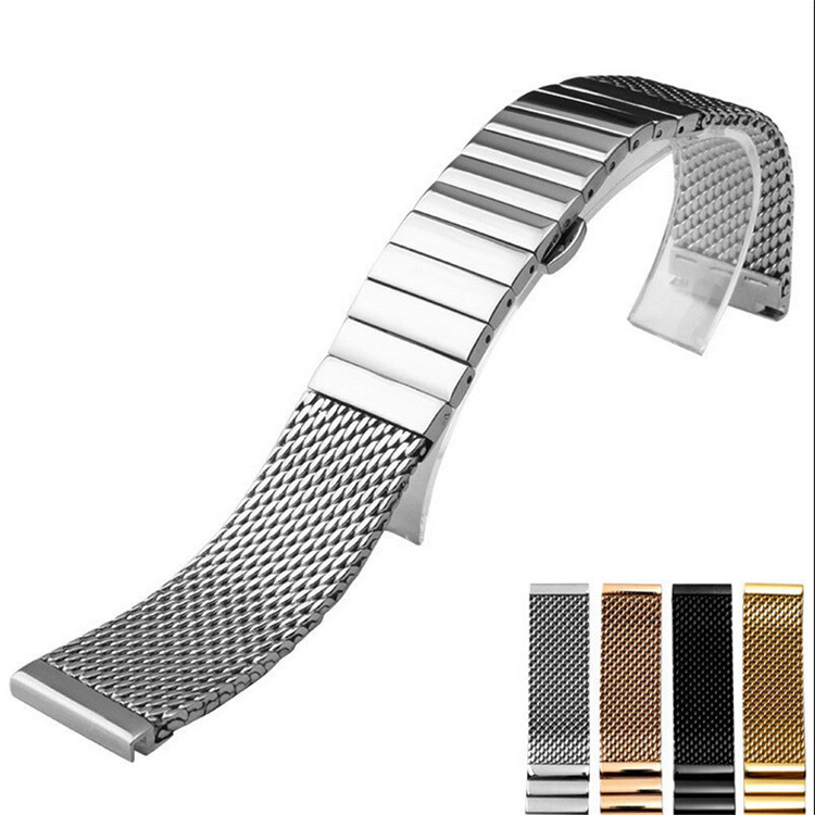 Milanese Mesh Solid Stainless Steel Watch Band Strap Metal Bracelet18 20 22 24mm